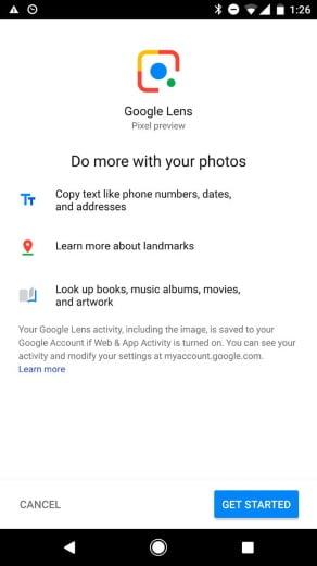 google lens activacion pixel